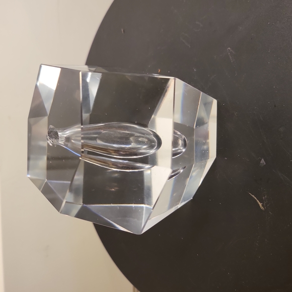 littala Mid-Century Modern Faceted Crystal Bud Vase by Timo Sarpaneva - Picture 3 of 10